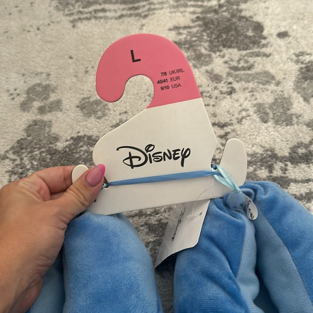 Disney at primark stitch slip on plush bed time slippers - Picture 2 of 8